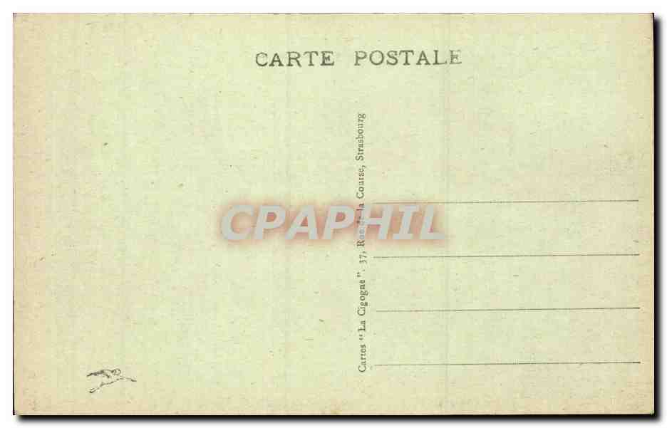 Strasbourg — Rue de la Mésange et Haute Montée — Éditeur inconnu, n° 117 — Achterkant