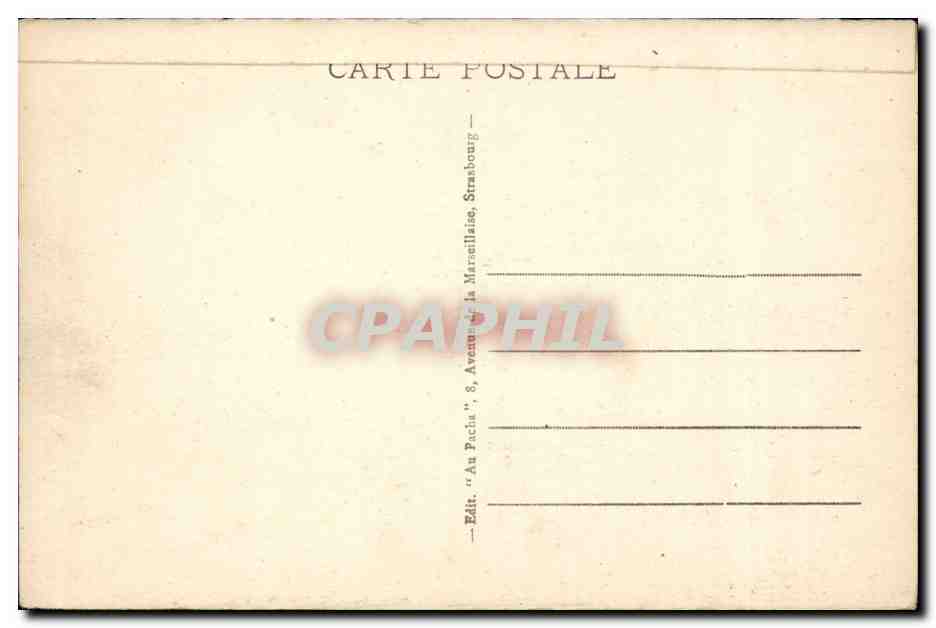 CPA Strasbourg La petite France — Verso