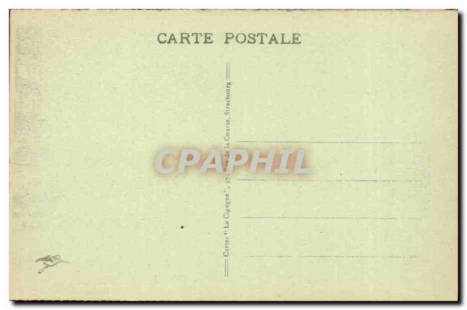 CPA Strasbourg Place Broglie — Rückseite