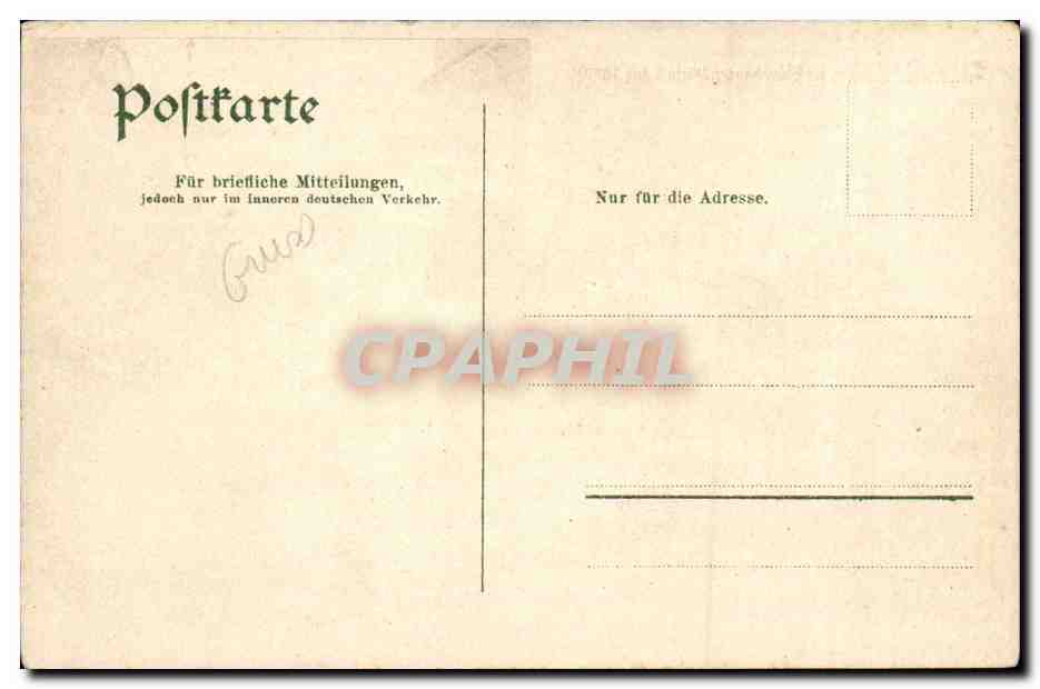 Fuite d'un habitant d'Elsasshausen — 6 août 1870 — Verlag von J. JACOBI Wörth a./s. — Rückseite
