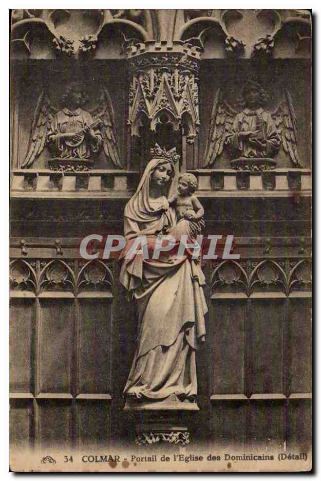 Colmar CPA Portail de l'eglise des Dominicains