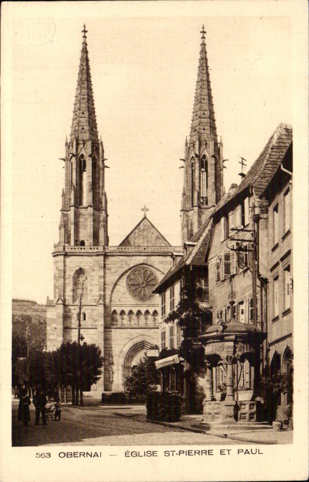 Obernai CPA Eglise St Pierre et Paul