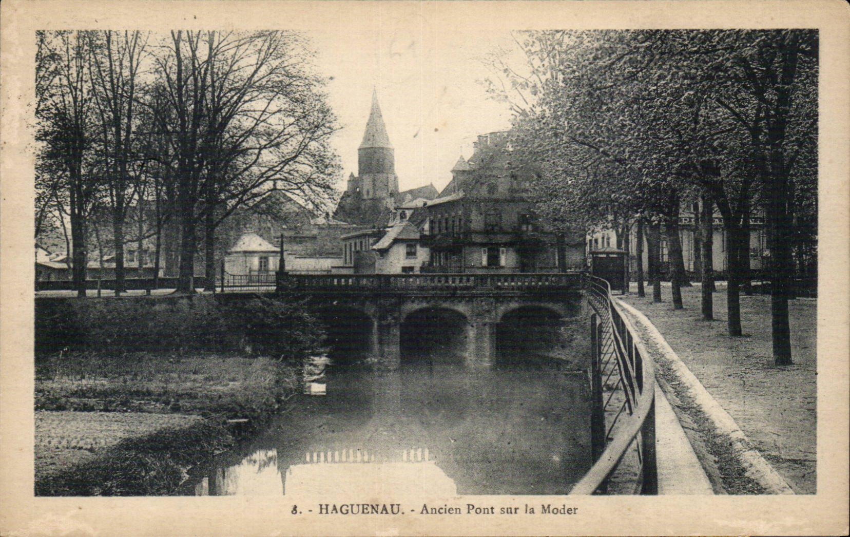 Haguenau CPA Ancien pont sur la Moder