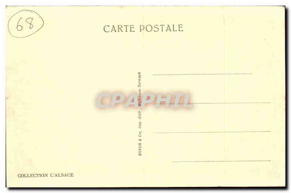 Fellering-Wesserling — Vue générale — Braun & Co, Imp. Domauch — Verso