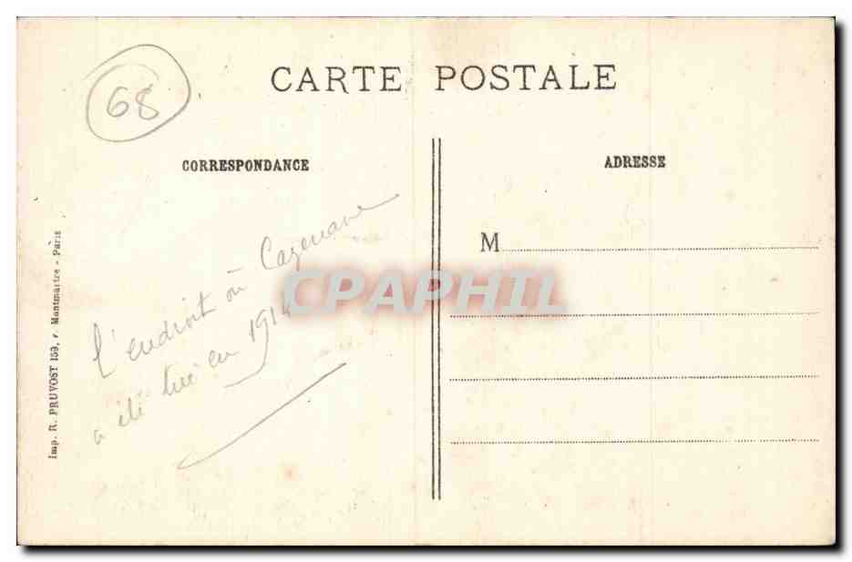 Montreux-Jeune (Hte-Alsace) — Le Moulin "La Caille" incendié pendant le combat du 13 août 1914 — Veillat, Choisy-le-Roi — Reverso