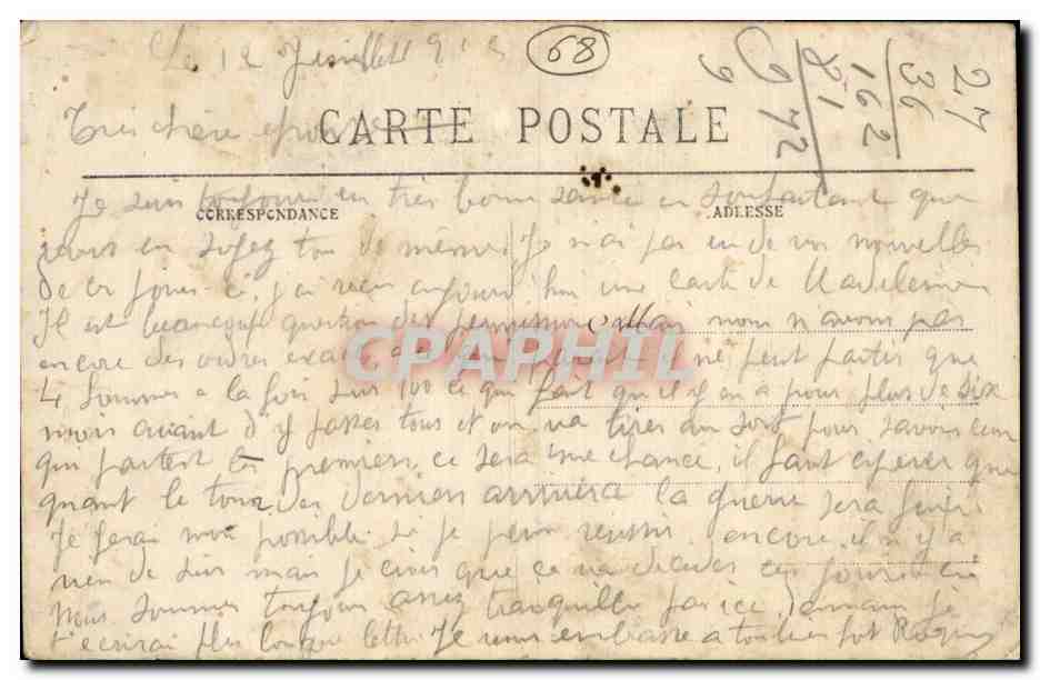 Gewenheim — L'Église, la Mairie et la Gendarmerie — Edit. P. Pelot, Belfort — Reverso