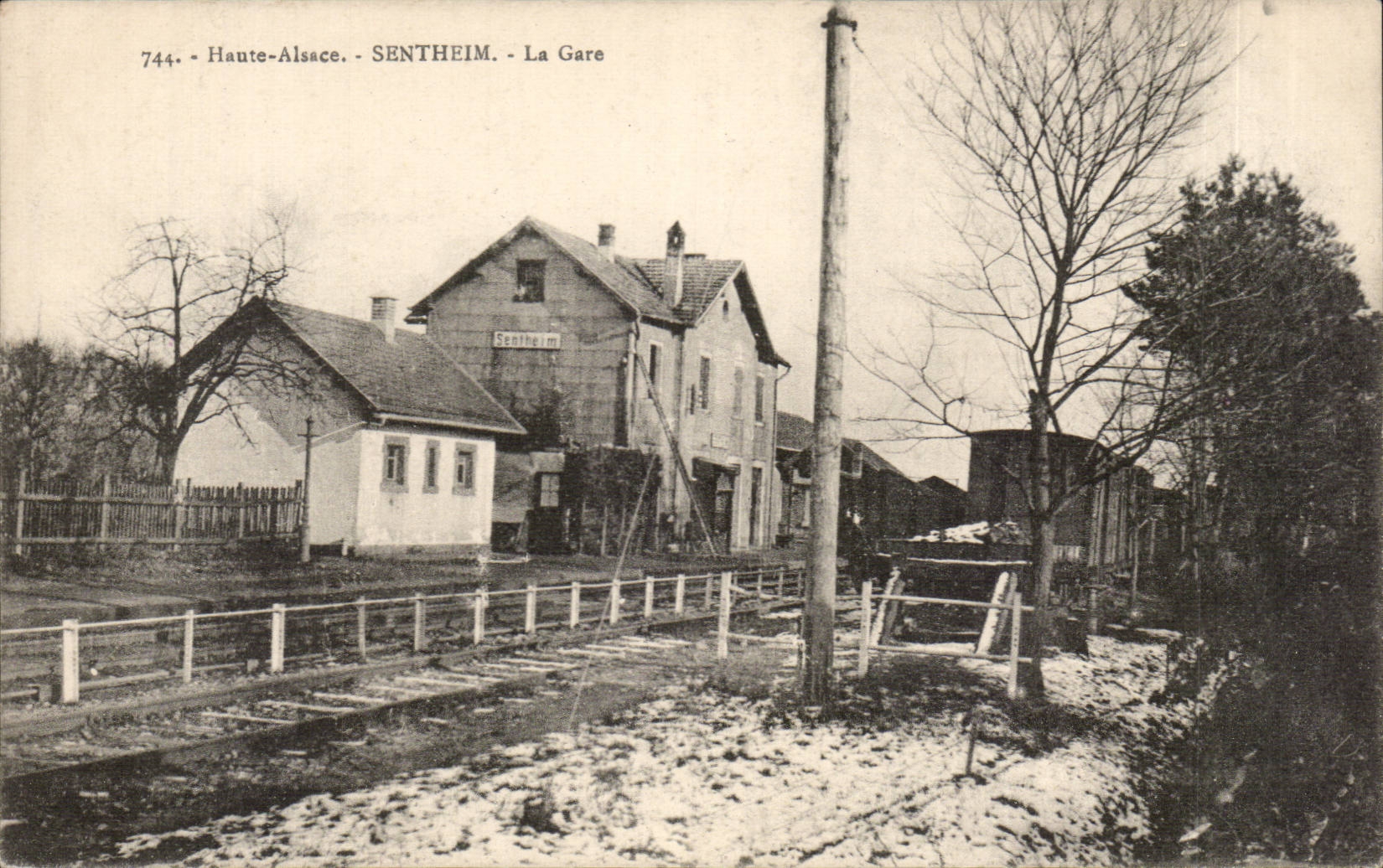 Sentheim - La Gare — Haute-Alsace, éditeur inconnu, n° 744