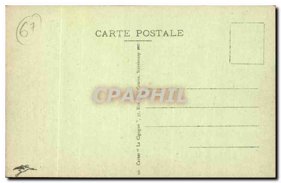 CPA Strasbourg Pont Kuss Eglise Saint Pierre le vieux — Back