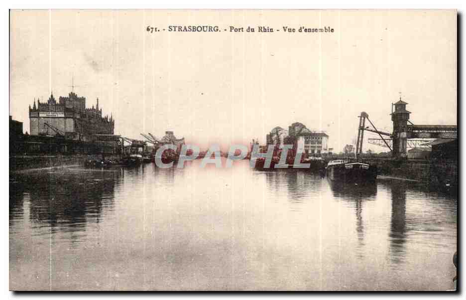 Strasbourg - Port du Rhin - Vue d'ensemble — Strasbourg, n° 671