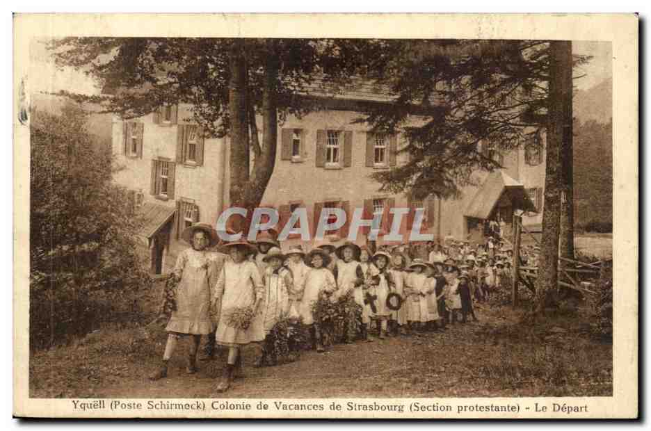 Yquell (Poste Schirmbeck) - Colonie de Vacances de Strasbourg (Section protestante) - Le Départ