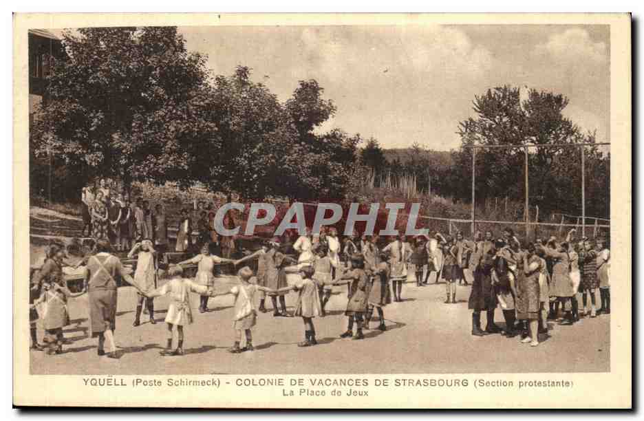 Yquell (Poste Schirmeck) - Colonie de vacances de Strasbourg (Section protestante) - La Place des Jeux