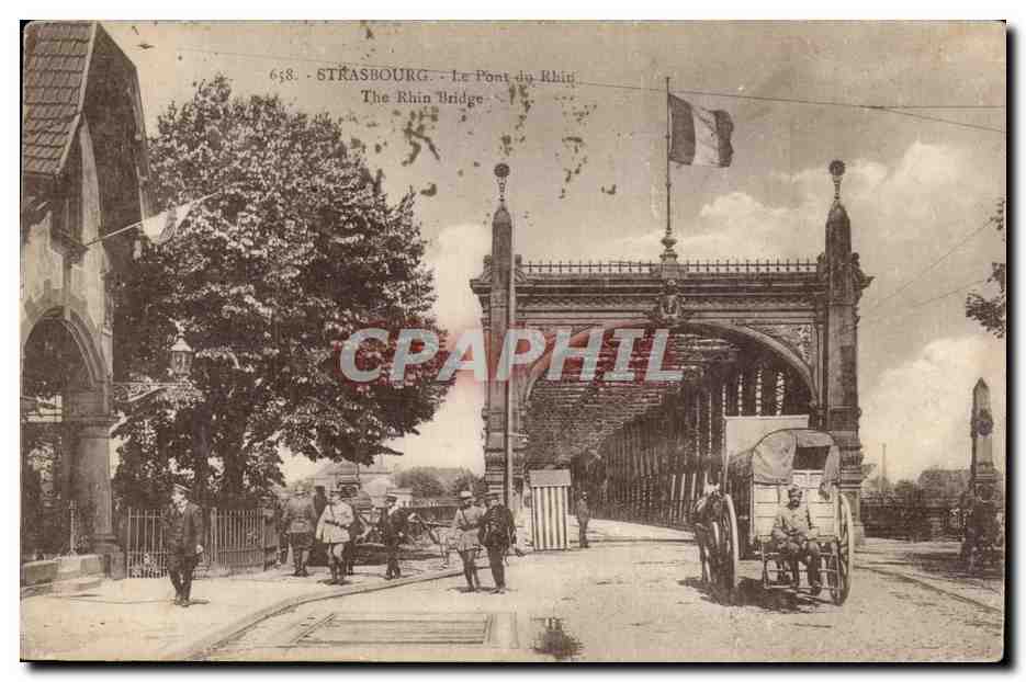 Strasbourg — Le Pont du Rhin — éditeur CPAPHIL, n° 658