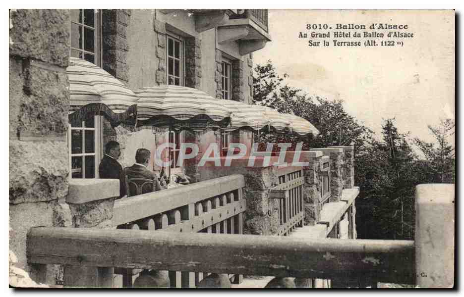 Ballon d'Alsace — Grand Hôtel du Ballon d'Alsace sur la terrasse (Alt. 1122 m) — C. C.