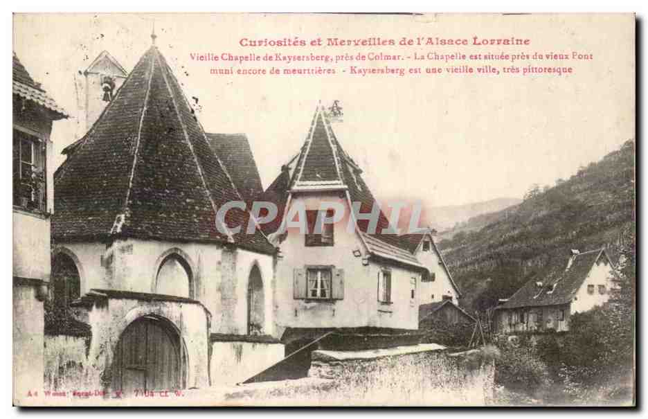 Vieille Chapelle de Kaysersberg près de Colmar — Curiosités et Merveilles de l'Alsace Lorraine