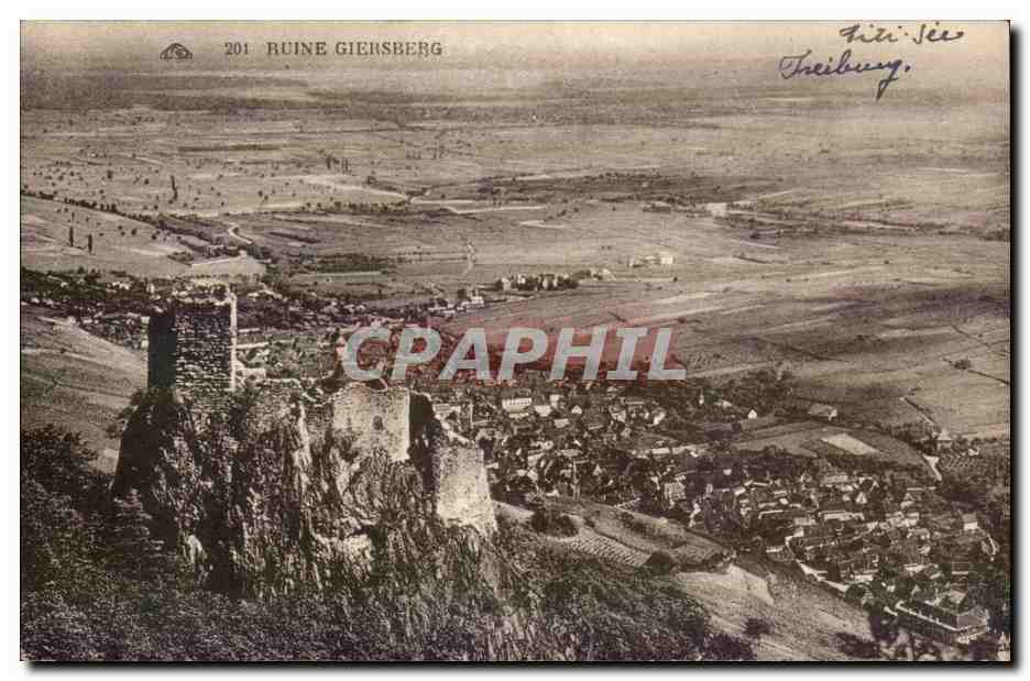 Ruine Giersberg — vue panoramique — éditeur inconnu, n° 201