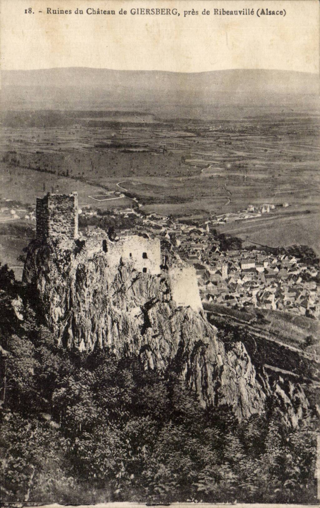 Ruines du Château de Giersberg, près de Ribeauvillé (Alsace) — carte postale n°18
