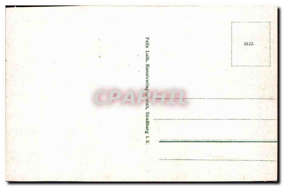 Strasbourg - Strassburg - Altes Haus - CPA  — Verso