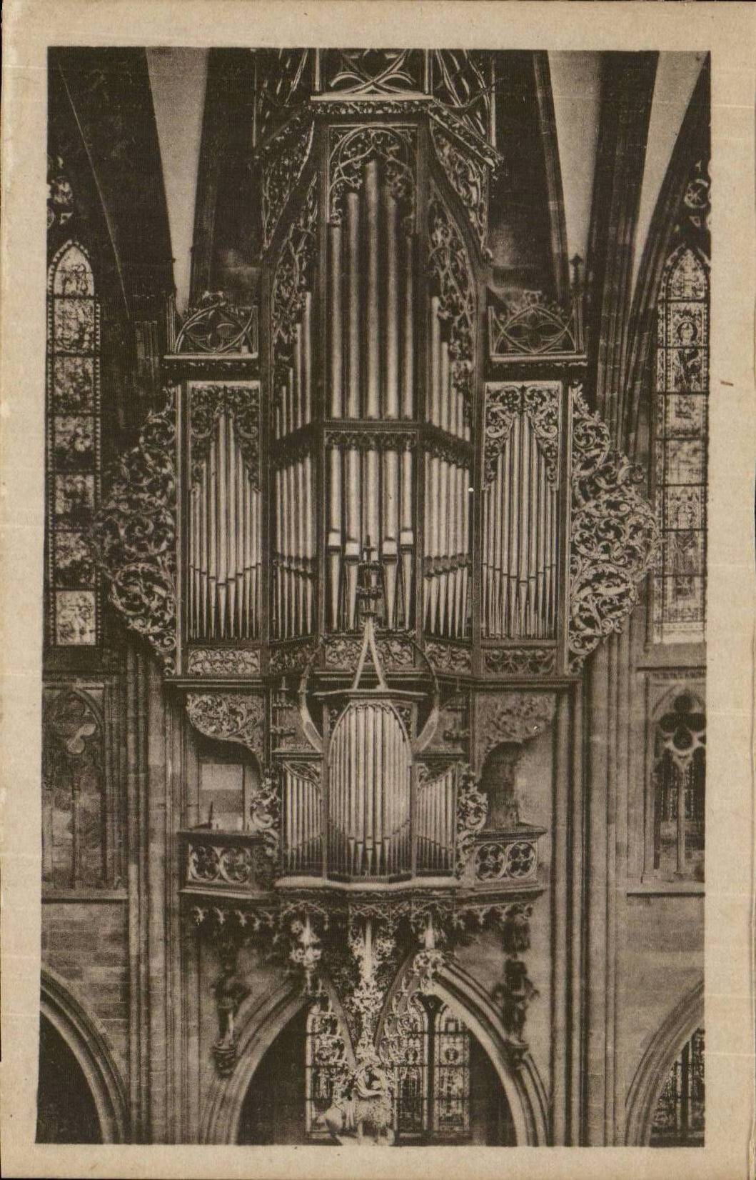 Strasbourg - Strassburg - La Cathedrale - L' Orgue - Orgel - organ - musique - Musik - CPA 