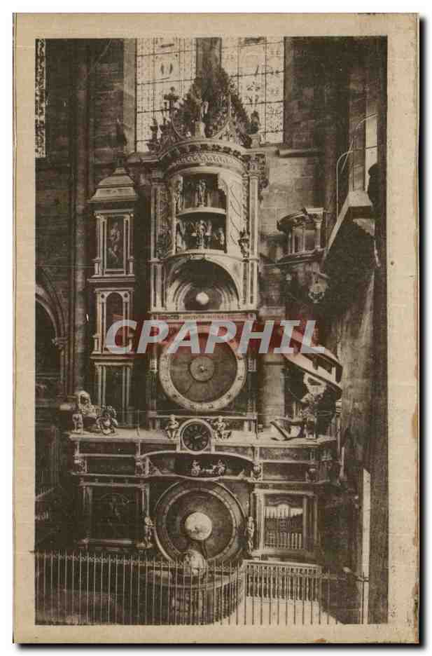 Strasbourg - Strassburg - La Cathedrale - l'horloge astronomique Astronomische Uhr - CPA 