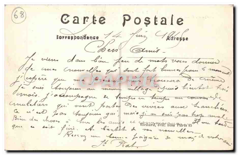 Usine française détruite — Haute-Alsace — STEINBACH — A. R. — Achterkant