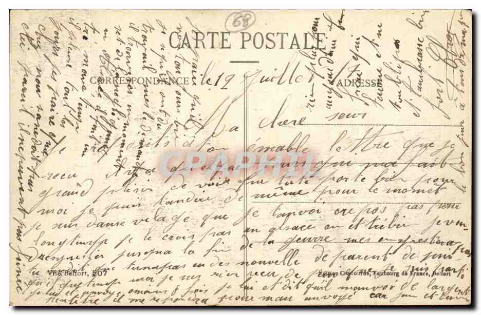 Roderen - Vue générale — Haute-Alsace, n° 642 — Rückseite