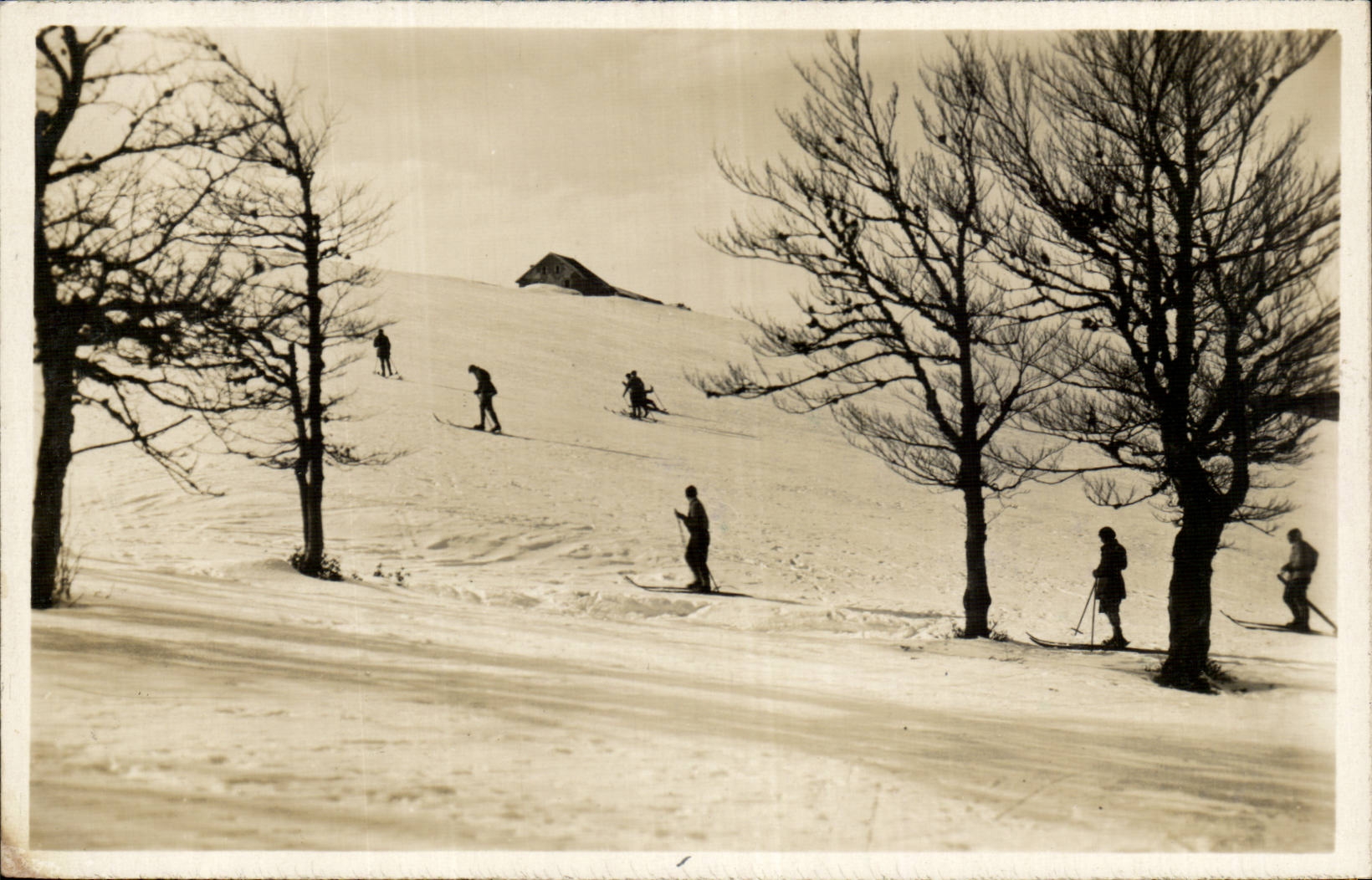 Vallee de Munster - Champ de Ski a la Sclucht - sport CPA 