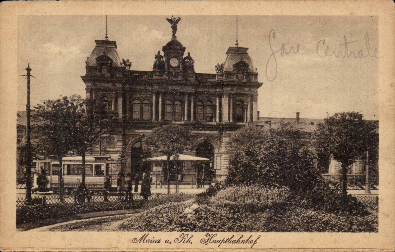 Allemagne - Deutschland - Mainz - Hauptbahnhof - La Gare - train - zug CPA
