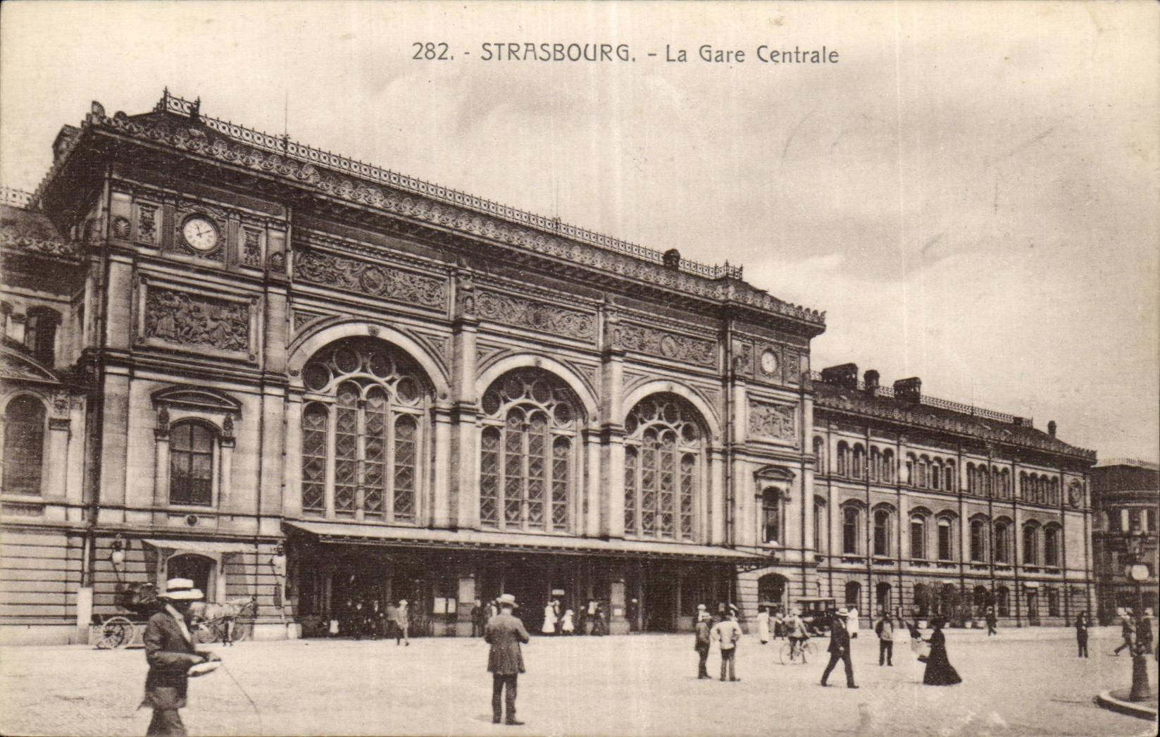 Starsbourg - Strassburg - La Gare Centrale - CPA 
