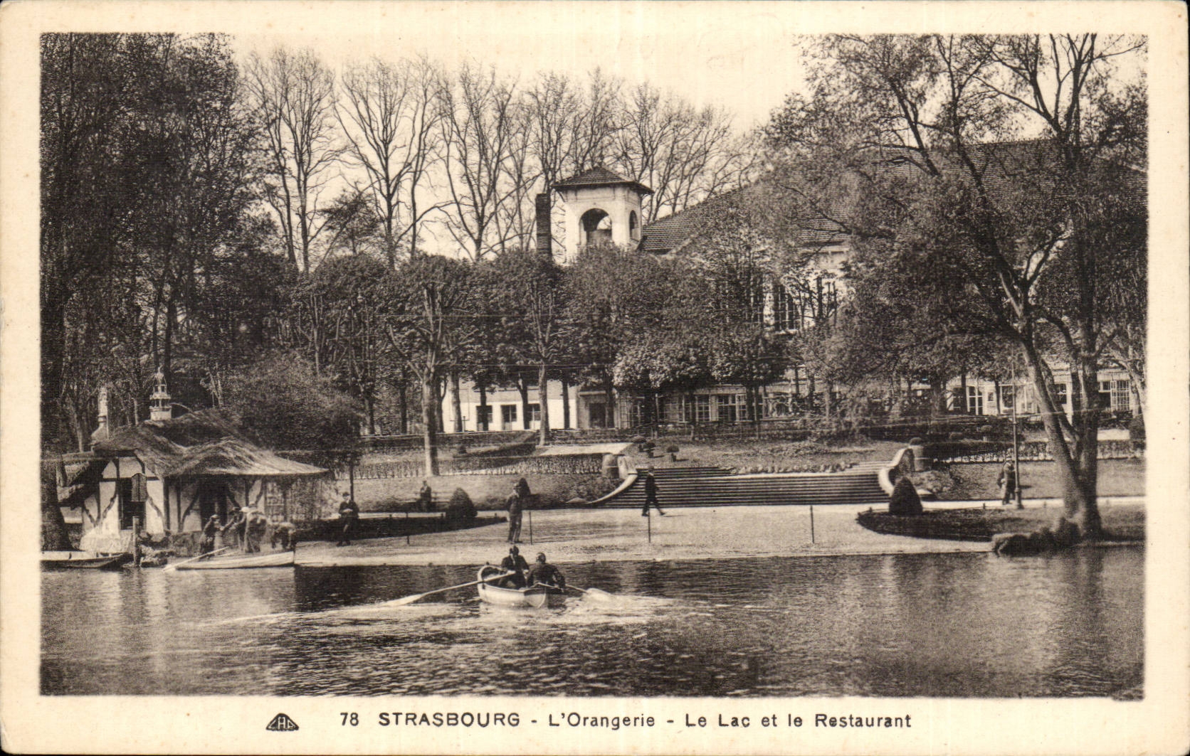 Strasbourg - L'Orangerie - Le Lac et le Restaurant — éditeur : Strasbourg, n° 78