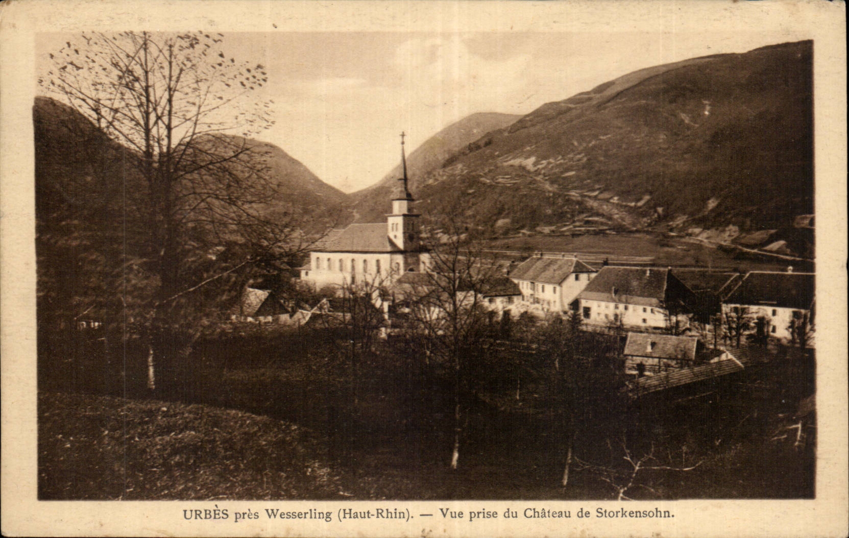 URBÈS près Wesserling (Haut-Rhin) — Vue prise du Château de Storkensohn