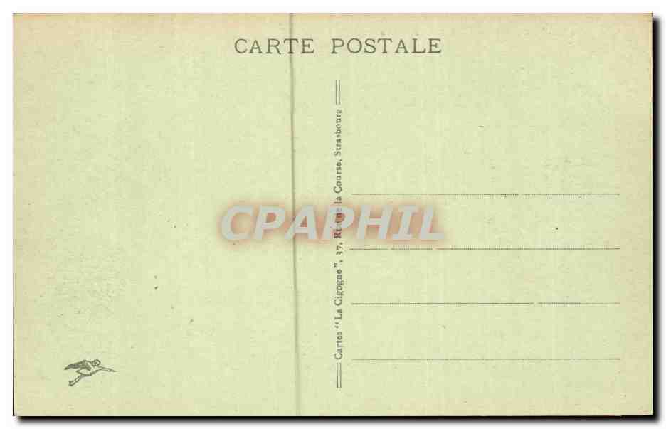 Strasbourg - Strassburg - Palais de Justice CPA  — Rückseite