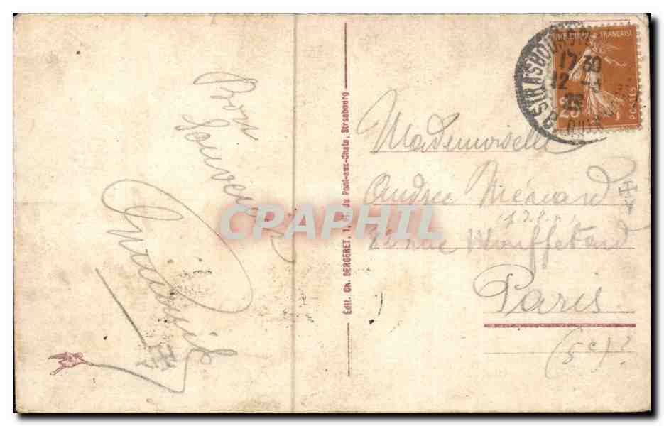 Strasbourg - Les Ponts du Rhin vers Kehl — Éd. Ch. Bergeret, n° 631 — Rückseite