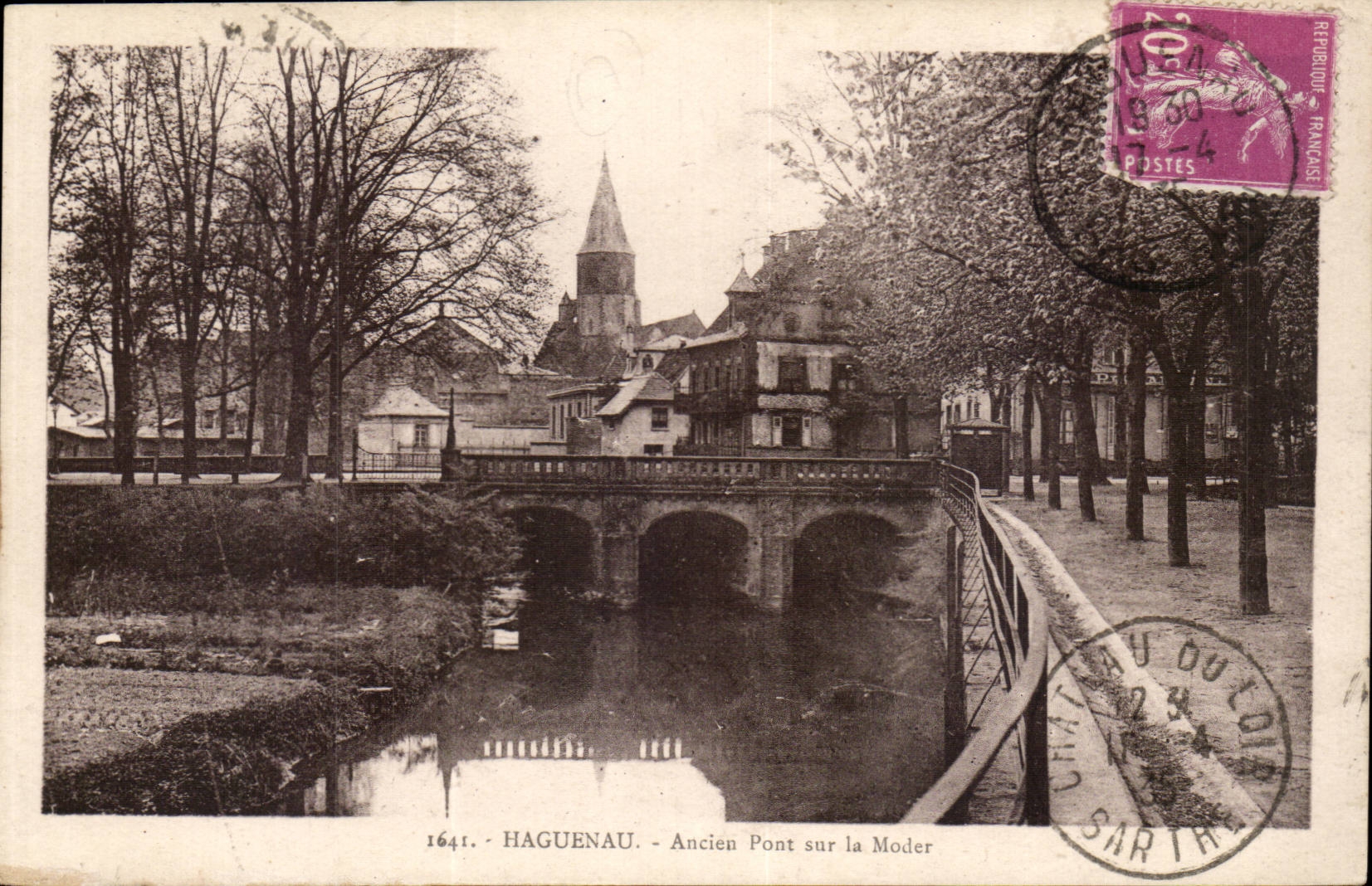 HAGUENAU - Ancien Pont sur la Moder - éditeur 1641