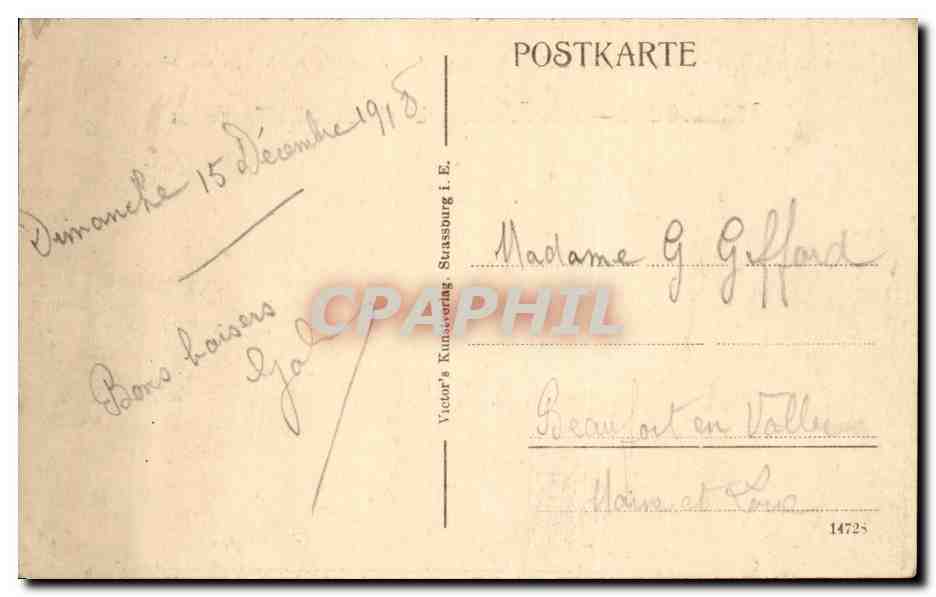 Strasbourg - Strassburg - Petite France L'Ecluse et les Tanneries - Klein Frankreich - Blick Schleusen CPA  — Rückseite