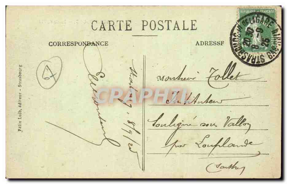 Strasbourg — Partie de l'Ill. — Félix Laib, éditeur — Reverso