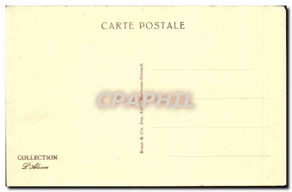 Colmar - Coin Pittoresque de la Grand Rue CPA  — Back