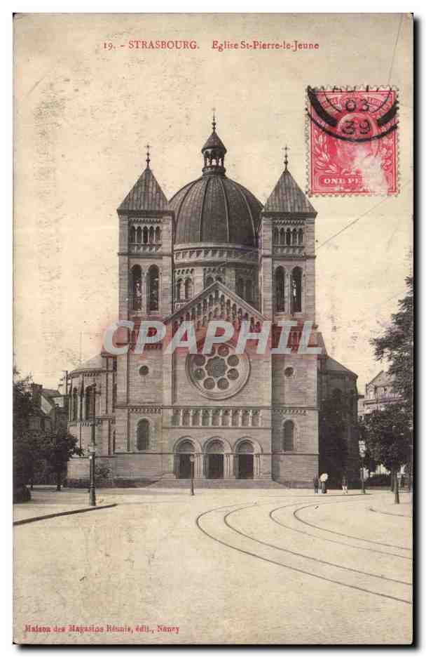 Strasbourg - Strassburg - Eglise St Pierre le Jeune CPA 