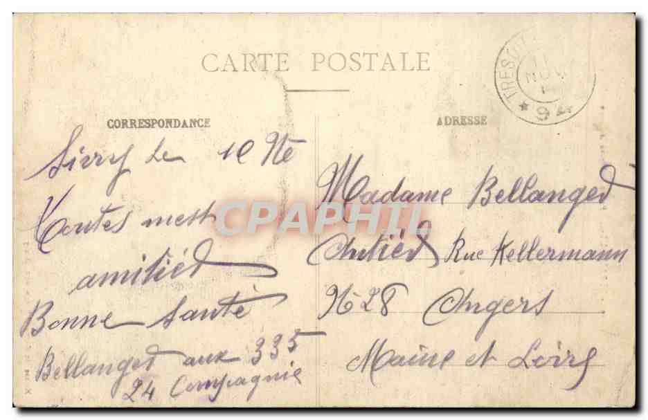 Strasbourg - Strassburg - Eglise St Pierre le Jeune CPA  — Rückseite