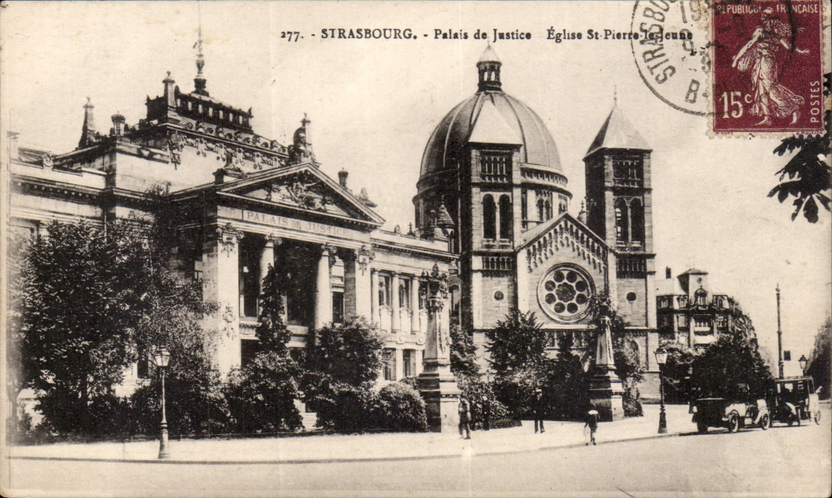 Strasbourg - Palais de Justice et Église Saint-Pierre - Carte postale n°277