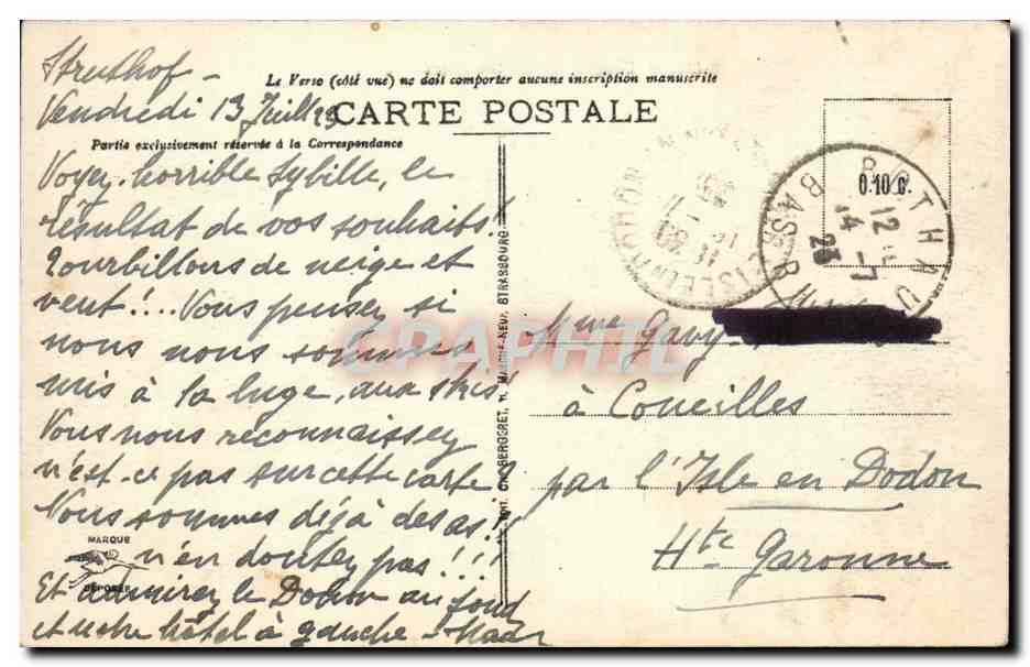 Hôtel et Cure d'air du Struthof - Sports d'hiver — éditeur non identifié, n° de série non visible — Reverso