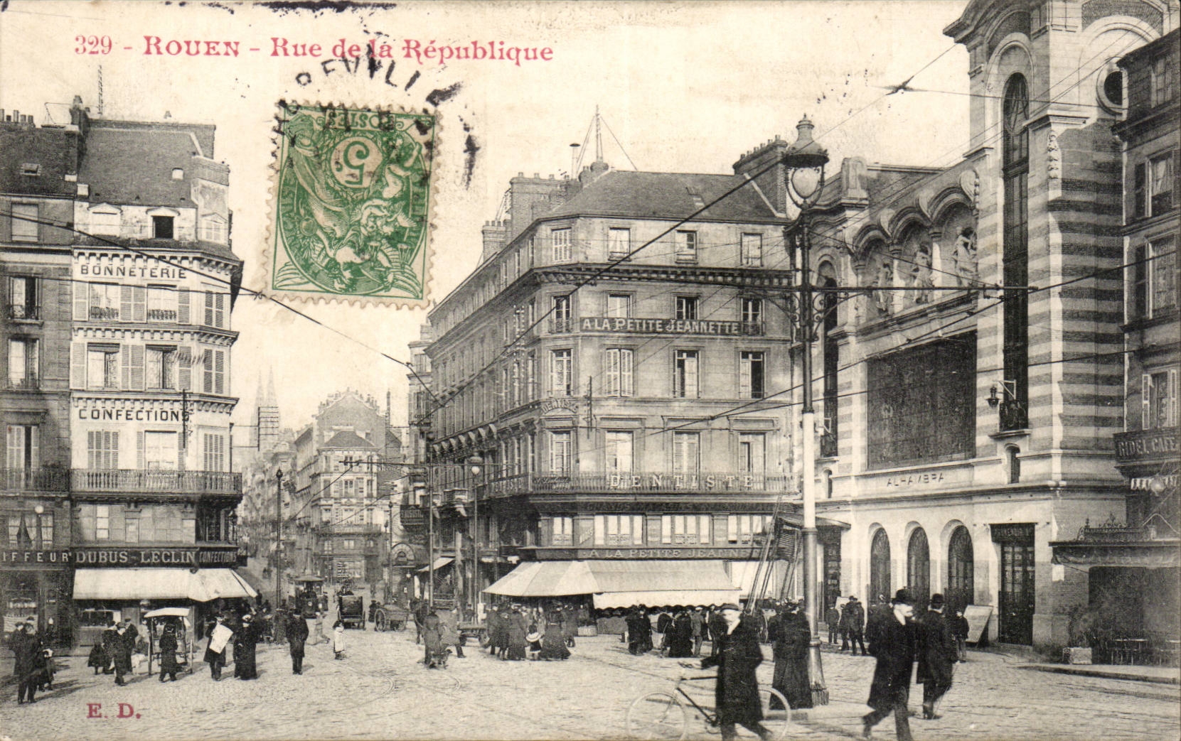 Rouen - Rue de la Republique - CPA 