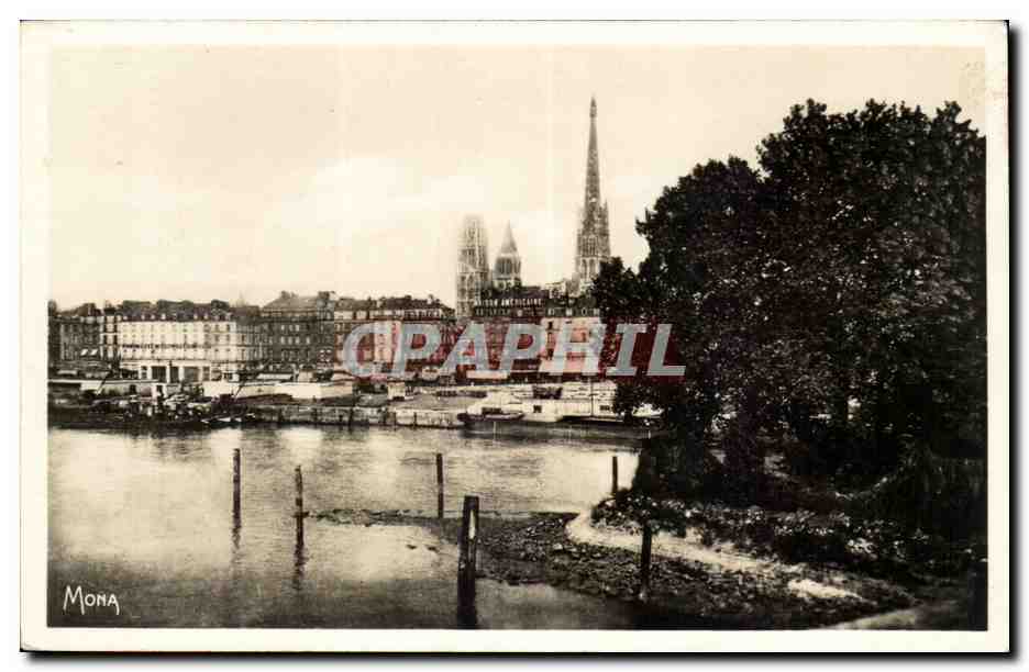 Rouen La Ville Musee - Vue prise du Pont - CPA 