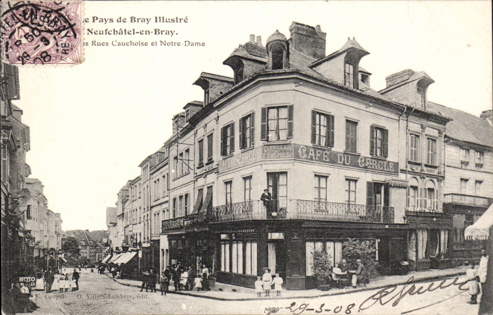 Neufchatel en Bray - Rues Cauchoise et Notre Dame - CPA 