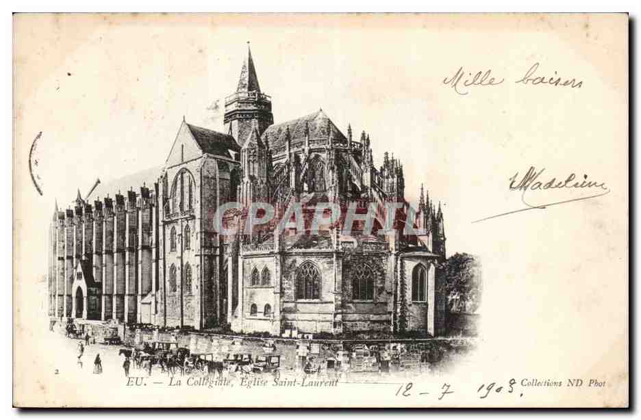 Eu - La Collegiale - Eglise Saint Laurent - CPA 