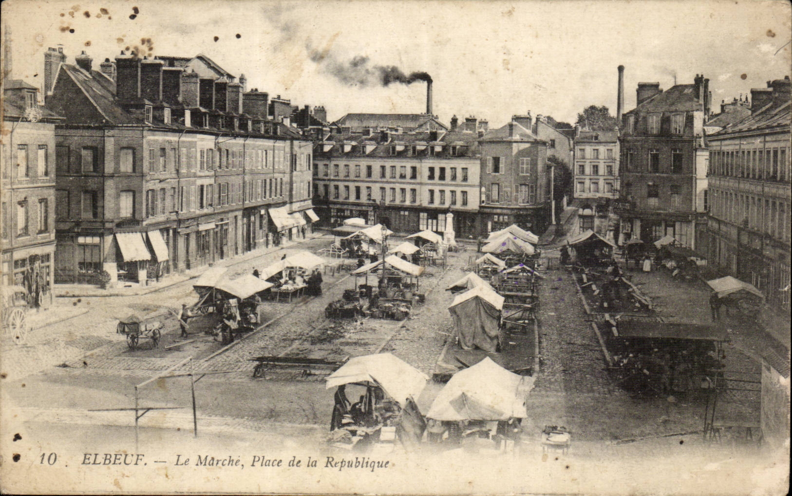 Elbeuf - Le Marche - Place de la Republique CPA 