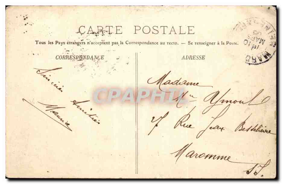 Dieppe - Le Peche aux Crabes - Crab fishing CPA  — Verso