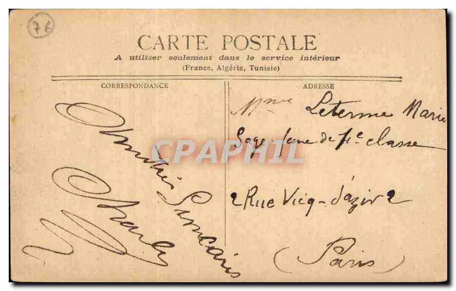Dieppe - Vieille Porte - CPA  — Rückseite