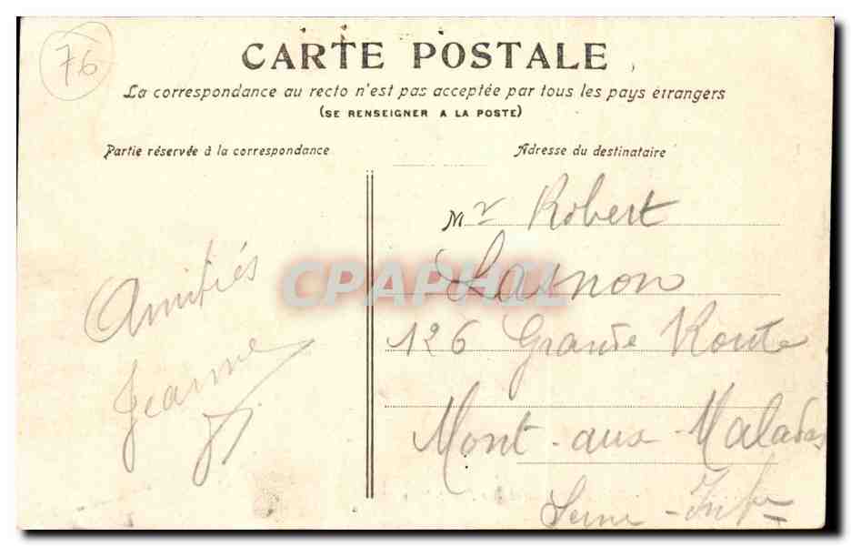 Elbeuf - Pont Suspendu et rue Saint Jean - CPA  — Rückseite
