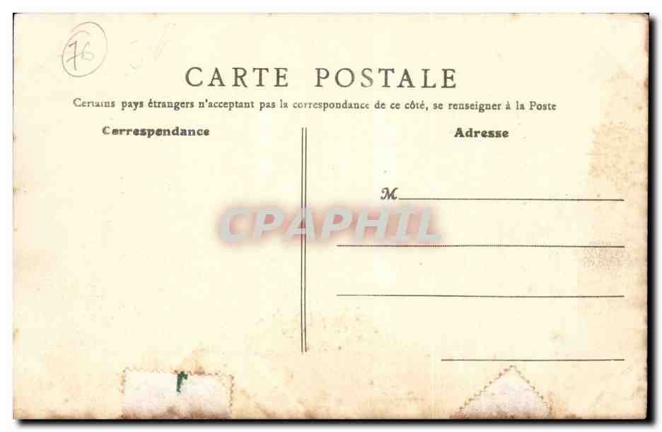 Saint Valery en Caux - Extremite Nord de la Jetee Ouest - bateau - voilier - CPA  — Rückseite