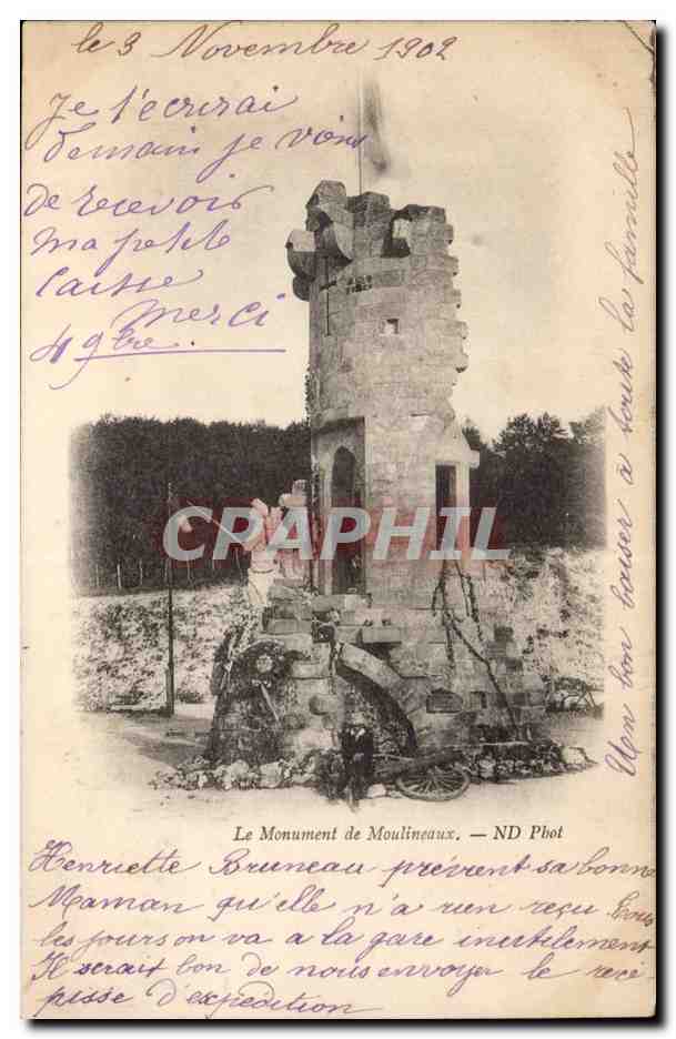 Le Monument de Moulineaux - CPA 